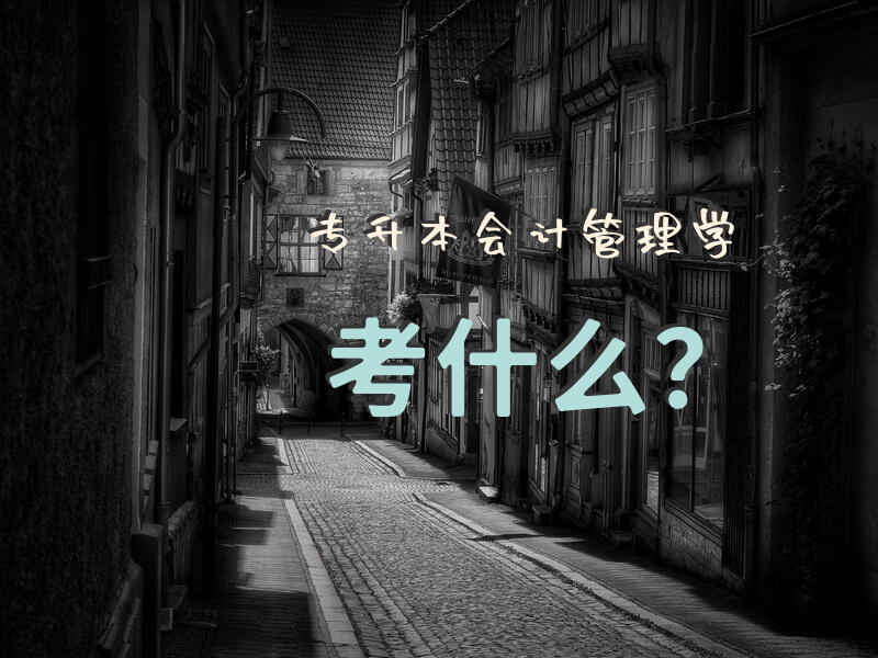 专升本会计管理学考什么？