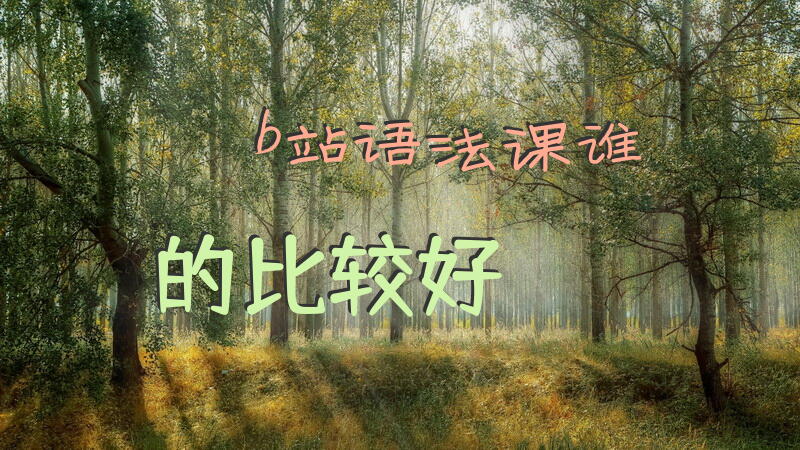 b站语法课谁的比较好？