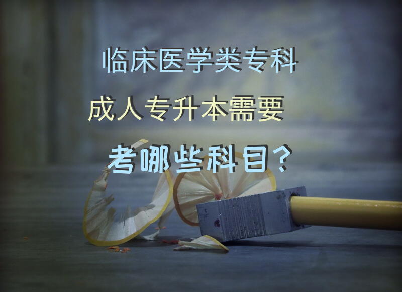 临床医学类专科成人专升本需要考哪些科目？好用的专升本APP有哪些？